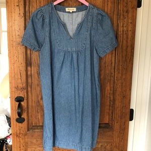 Madewell denim tunic dress size M